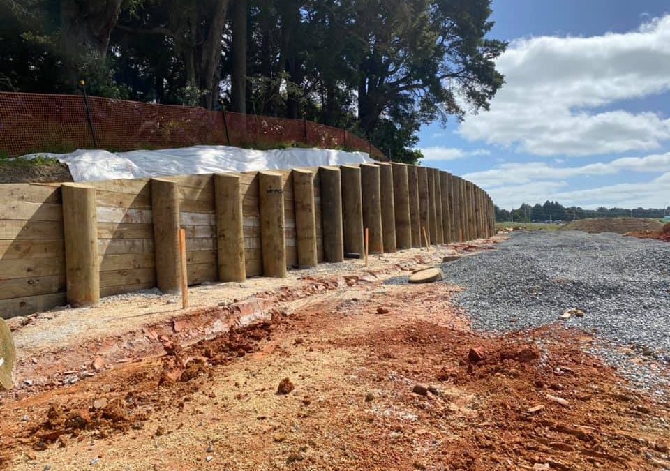 Retaining walls for some great local companies and projects around Franklin.